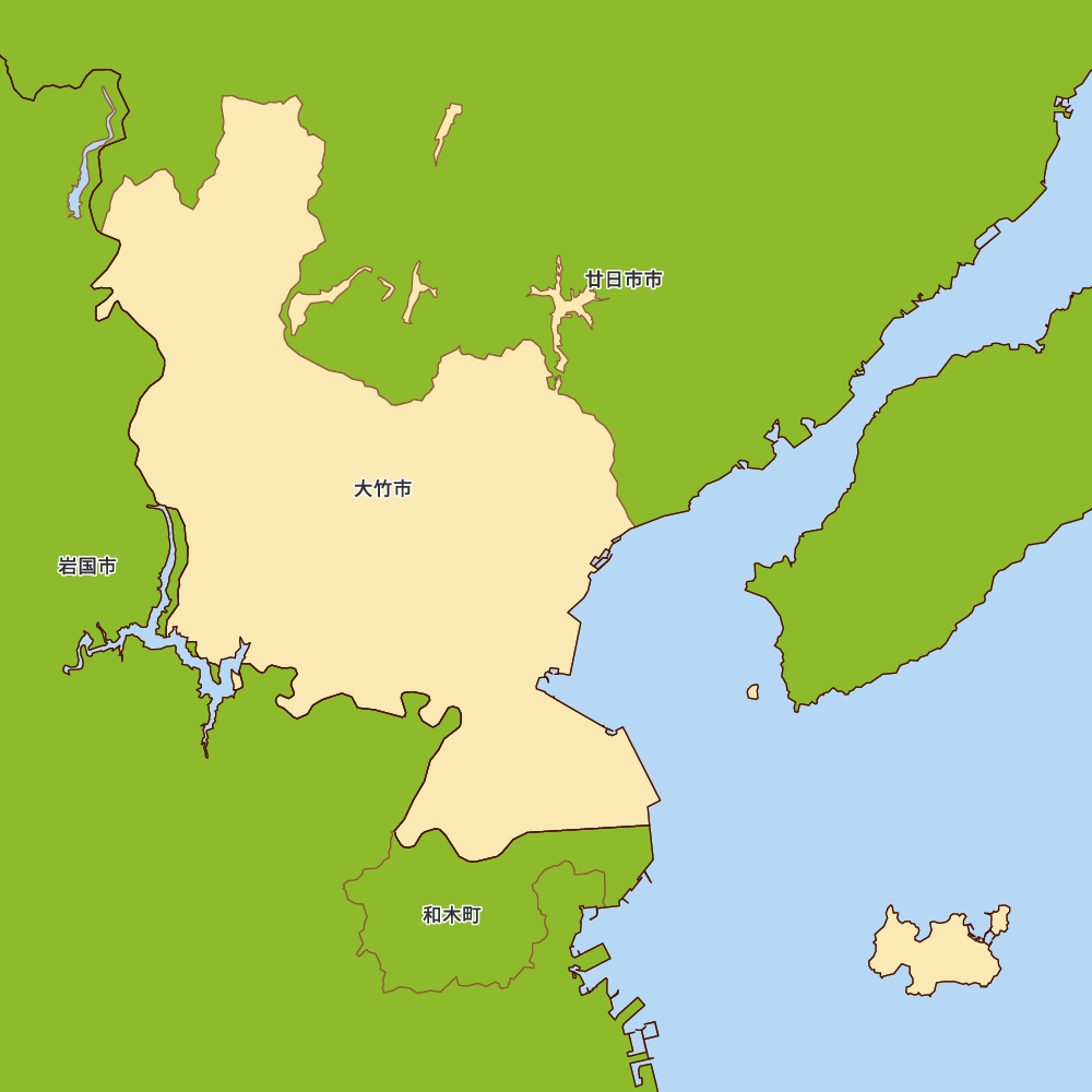 広島県大竹市の地図 | Map-It マップ・イット