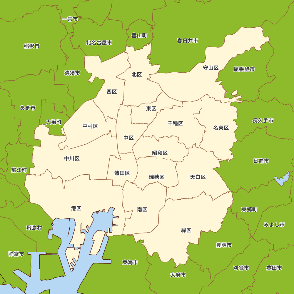 愛知県名古屋市の地図 | Map-It マップ・イット