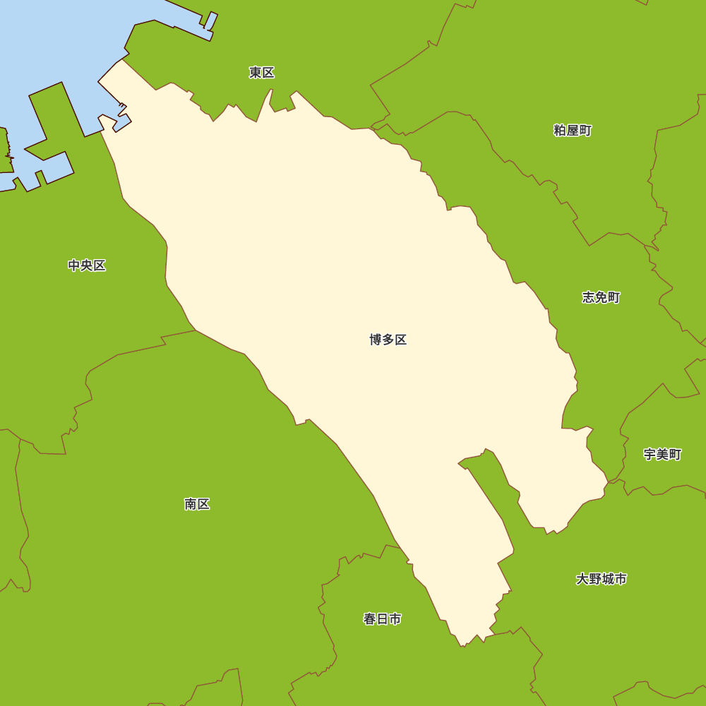福岡県福岡市博多区の地図 | Map-It マップ・イット