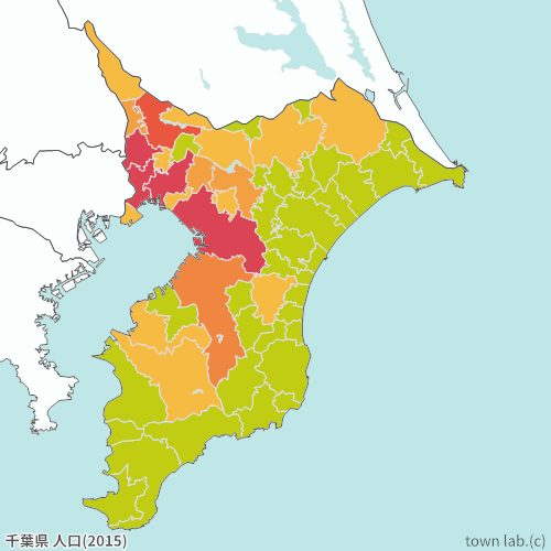 千葉県の人口の統計 Town Lab タウンラボ