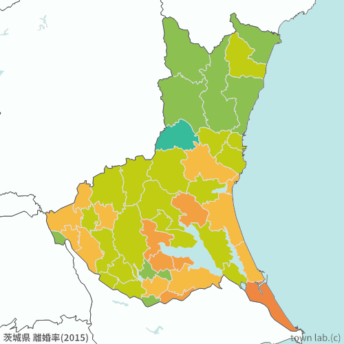 茨城県の離婚率の統計 Town Lab タウンラボ