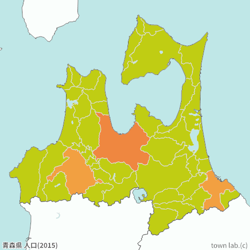 青森県の人口の統計 Town Lab タウンラボ