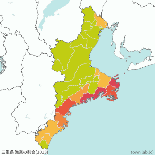 三重県 漁業の割合