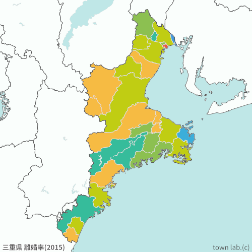 三重県 離婚率