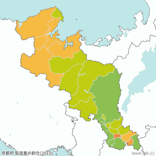 京都府 製造業の割合