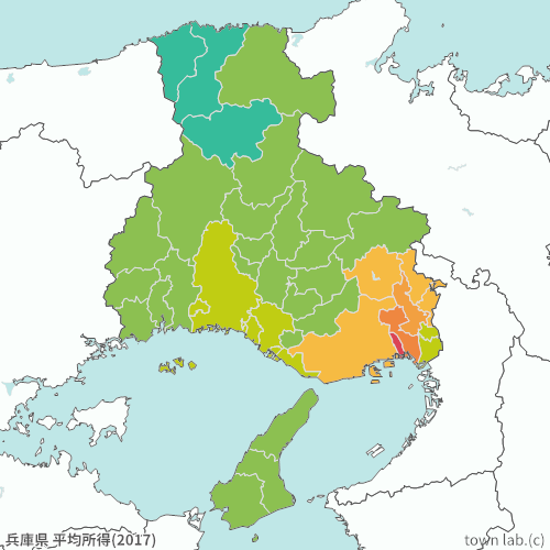 兵庫県 平均所得