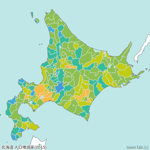 北海道 人口増減率