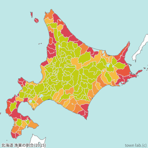 北海道 漁業の割合