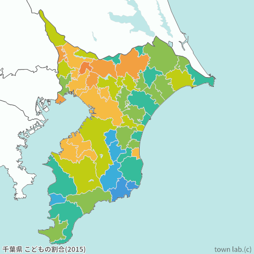 千葉県 こどもの割合