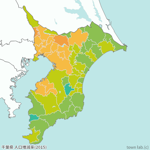 千葉県 人口増減率
