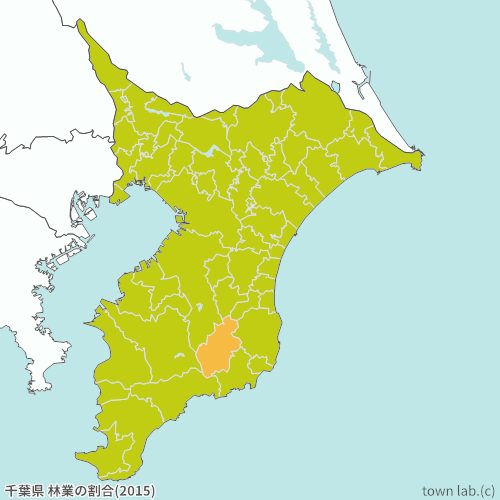 千葉県 林業の割合