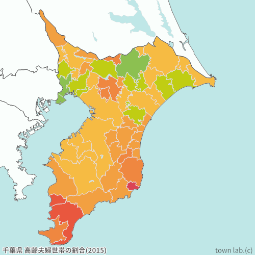 千葉県 高齢夫婦世帯の割合