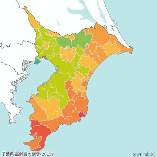 千葉県 高齢者の割合