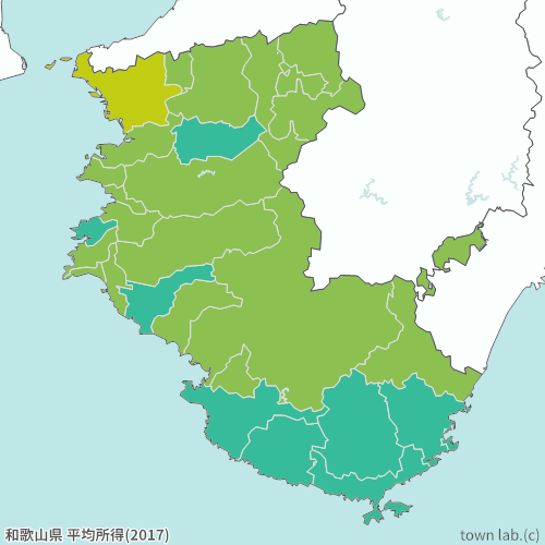 和歌山県 平均所得