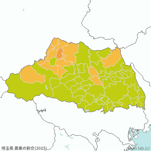 埼玉県 農業の割合