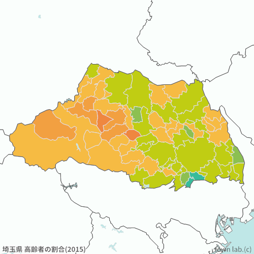 埼玉県 高齢者の割合