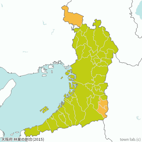 大阪府 林業の割合