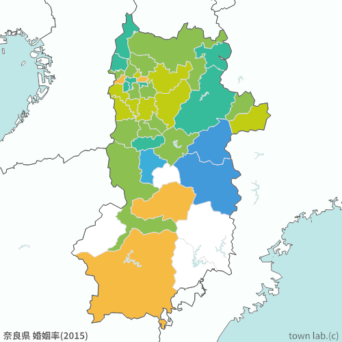 奈良県 婚姻率