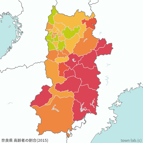 奈良県 高齢者の割合