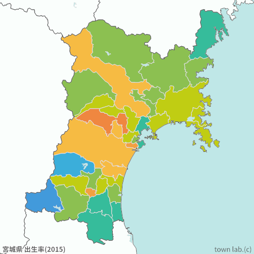 宮城県 出生率