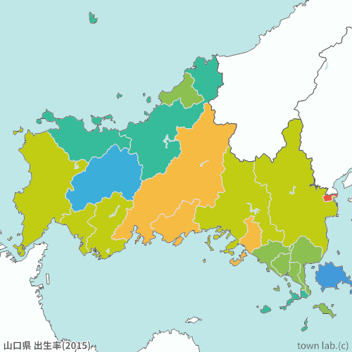 山口県 出生率