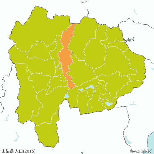 山梨県 人口