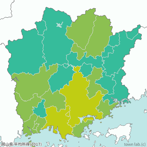 岡山県 平均所得