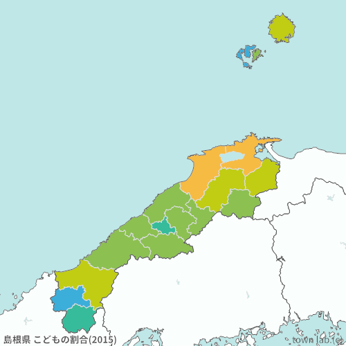 島根県 こどもの割合