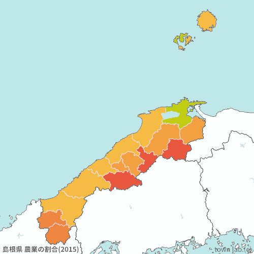 島根県 農業の割合