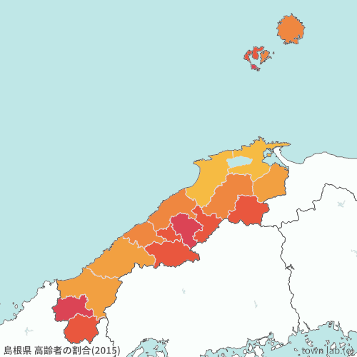 島根県 高齢者の割合