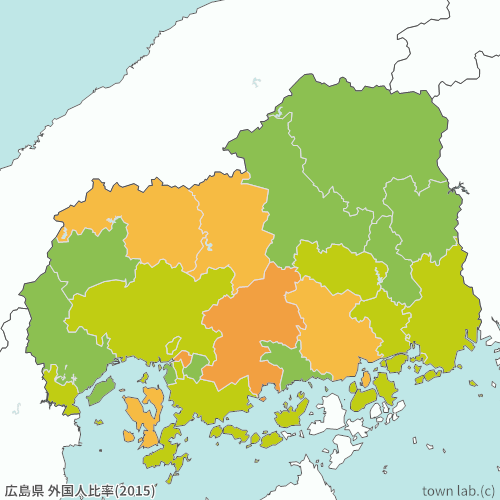 広島県 外国人比率