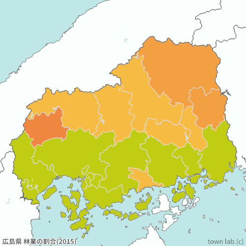 広島県 林業の割合