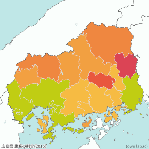 広島県 農業の割合