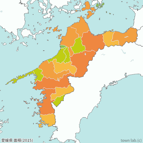 愛媛県 面積