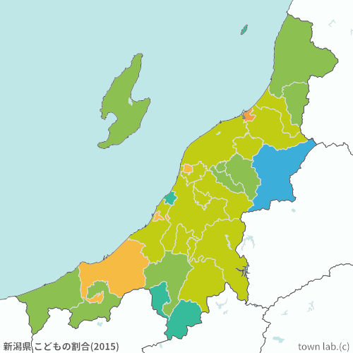 新潟県 こどもの割合