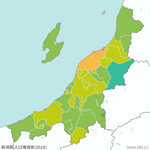 新潟県 人口増減率
