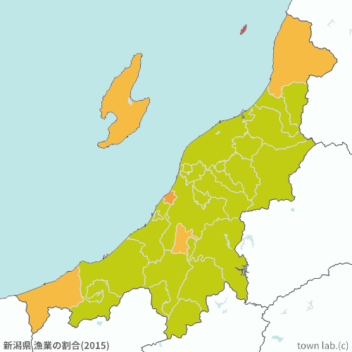 新潟県 漁業の割合
