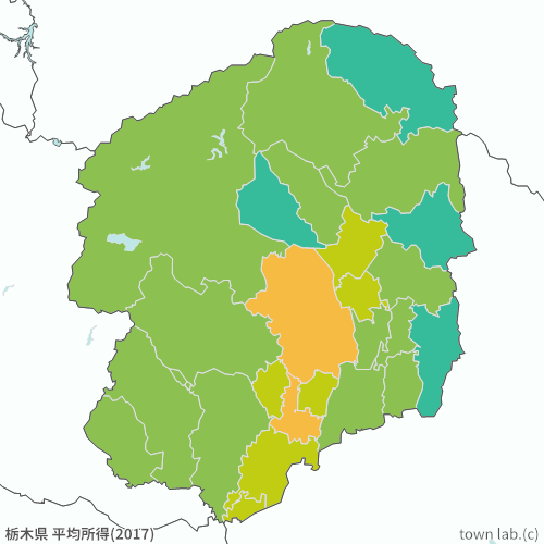 栃木県 平均所得