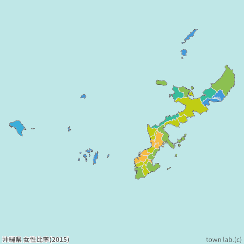 沖縄県 女性比率