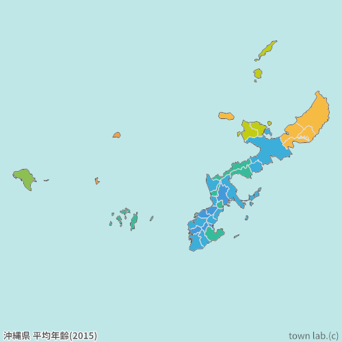 沖縄県 平均年齢