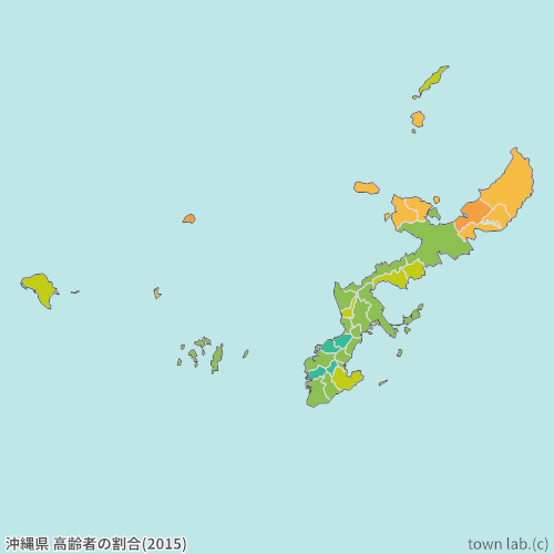 沖縄県 高齢者の割合