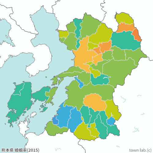 熊本県 婚姻率