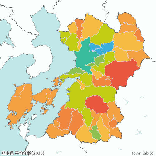 熊本県 平均年齢