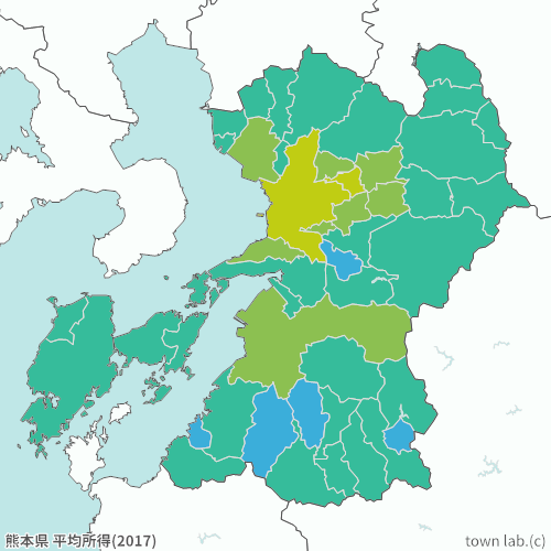 熊本県 平均所得