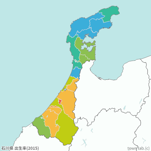 石川県 出生率