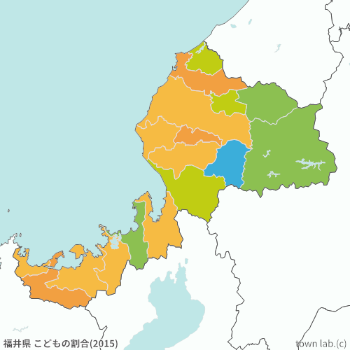 福井県 こどもの割合