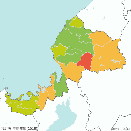 福井県 平均年齢