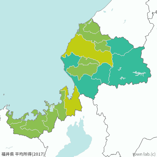 福井県 平均所得