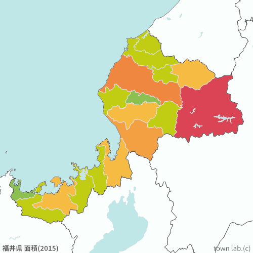 福井県 面積