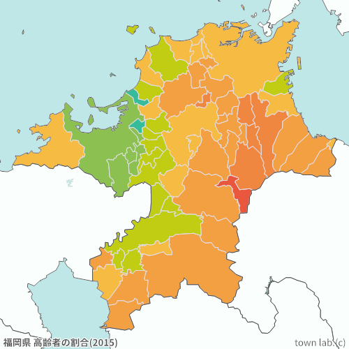 福岡県 高齢者の割合